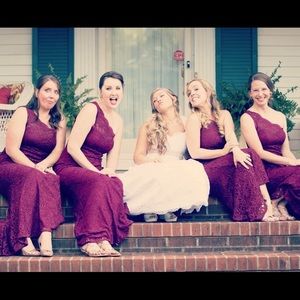 Morgan & Co Sequin Lace Sheath Dress